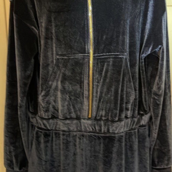 Fabletics Velour Wide Leg Zip Up Onesie Jumpsuit in Deep Navy New With Tags XXL - Picture 8 of 15